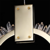 Natural Crystal Raw Stone Chandelier Modern  Suspension Luminare Stariway Living Room Light Fixture