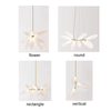 Modern Rice Grains Design Pendant Lights Glass Chandeliers For Living Dining Room Bedroom Hanging Lights