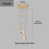 Acrylic Swan Chandeliers Staircase Loft Duplex Luxury pendant Lights Nordic Creative Personality For Home Decor Restaurant Lamps