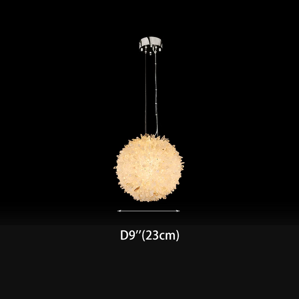 Modern Luxury Chandeliers Natural Crystal Raw Stone Simple Atmosphere French Cream Style Hotel Living room Bedroom Dining Room