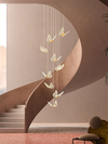 Acrylic Butterfly Chandeliers Modern Butterflies Ladder Lights Pendant Lights Staircase Living Room Dining room