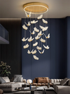 Acrylic Butterfly Chandeliers Modern Butterflies Ladder Lights Pendant Lights Staircase Living Room Dining room