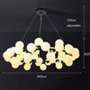 Bubble Ball High Ceiling Chandelier For Bedroom Glass Globe Pendant Light For Bedroom Living Room