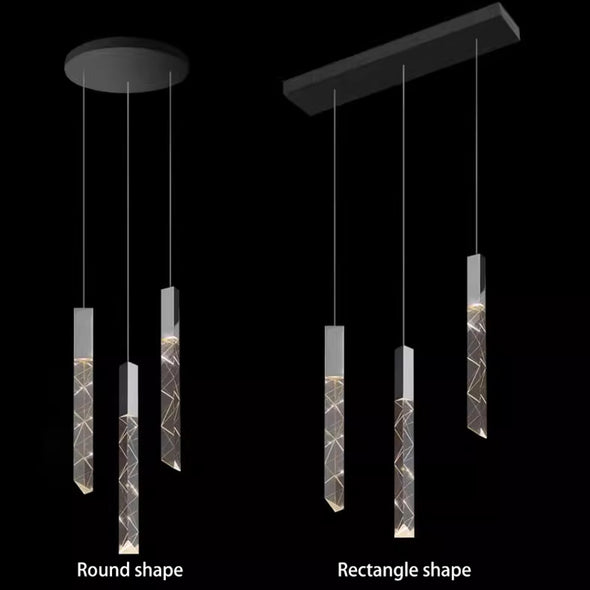 Modern Crystal Chandeliers Stainless Steel Home Decor Luxury Ceiling Hanging stair Pendant lights Hotel Living Room Dining Room