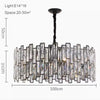 Luxury Rectangular Crystal Pendant Decoration Home Applicant Kitchen Island Dining Room Chandelier Light