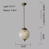 Crystal Ball Ceiling Pendant Light Modern Luxury Decoration Chandelier Kitchen Island Parlor Hall Light Fixture Lamp