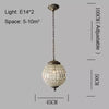 Crystal Ball Ceiling Pendant Light Modern Luxury Decoration Chandelier Kitchen Island Parlor Hall Light Fixture Lamp