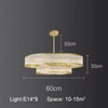 Luxury Rectangular Pendants Lights Modern Ceiling Chandelier Decoration Kitchen Island Dining Room Lamp