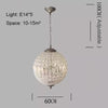 Crystal Ball Ceiling Pendant Light Modern Luxury Decoration Chandelier Kitchen Island Parlor Hall Light Fixture Lamp