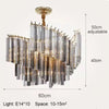 Luxury Crystal Pendant Lights Modern Decoration Chandelier Kitchen Living Dining Hotel Loft Lamp