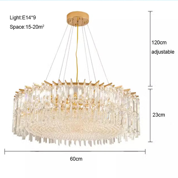 Crystal Pendant Light Luxury Home Applicance Decoration Chandelier Kitchen Island Bedroom Living Room