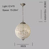 Crystal Ball Ceiling Pendant Light Modern Luxury Decoration Chandelier Kitchen Island Parlor Hall Light Fixture Lamp