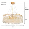 Crystal Pendant Light Luxury Home Applicance Decoration Chandelier Kitchen Island Bedroom Living Room