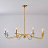 Farmhouse Luxury Candle Chandelier For Living Room Entryway Kitchen Hallway Large Light Fixtures