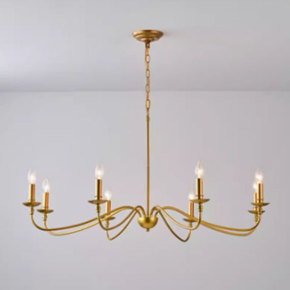 Farmhouse Luxury Candle Chandelier For Living Room Entryway Kitchen Hallway Large Light Fixtures