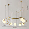 Luxury Globe Pendant Light Glass High Ceiling Chandelier For Kitchen Island Bedroom Living Room Dining Room