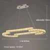 Modern Crystal LED Pendant Luxury Ring Ceiling Home Chandelier Decor Kitchen Island Living Dining Room Lighting