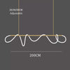 Minimalism Hose Linear Pendant Hanging Light Cord DIY Chandelier Kitchen Bar Dining Room