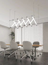 Post Modern Linear Chandelier Long Ceiling Pendant Light For Kitchen Bar Cafe Home Decor