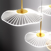 Acrylic Lotus Leaf Chandeliers Gold LED Foyer For High Ceiling Loft Staircase Pendant Lights Hanging Lamp For Kitchen Island