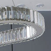 Oval Luxury Crystal Pendant Light Fixture High Ceiling Chandelier Lamp For Home Decor Living Room Kitchen Island Bar