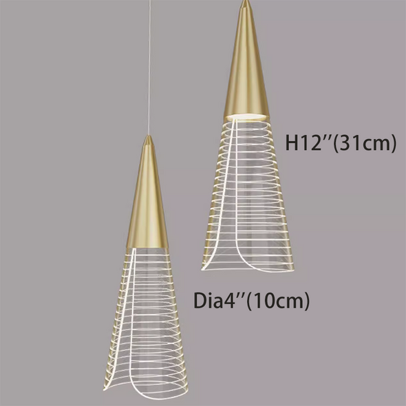 Modern Creative Pendant Lights Art Paris Tower Design Gold Stair Chandeliers For Villa Loft Hanging Lights