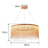 Post-Modern Tassel Liner Ceiling Chandelier Hanging Pendant Light Home Applicant Living Room Kitchen Island