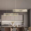 Ripple High Ceiling Chandelier Crystal Pendant Light Luxury Lighting For Kitchen Island Dining Room