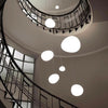 Long Stair Pebbles Pendant Stairwell Chandelier Luxury Decoration Home Ceiling Pendant Lamp