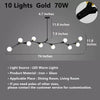 Modern Minimalist Chandelier Magic Bean Glass Ceiling Pendant Light