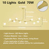 Modern Minimalist Chandelier Magic Bean Glass Ceiling Pendant Light