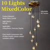 Modern Crystal Glass Globe Chandelier Adjustable Multi Light Hanging Pendant