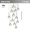Modern Crystal Moon Pendant Light Stainless Steel Chandelier with 3D Lunar Globe