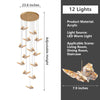 Modern Butterfly Chandelier High Ceiling Pendant Light Home Decor