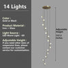 Modern Luxury Glass Chandelier Ceiling Light Fixture