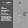 Modern Luxury Glass Chandelier Ceiling Light Fixture