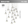Modern Crystal Moon Pendant Light Stainless Steel Chandelier with 3D Lunar Globe