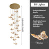Modern Butterfly Chandelier High Ceiling Pendant Light Home Decor