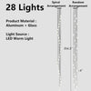 Mid-Century Modern Staircase Chandelier Aluminum 6-28 Lights Gold Black