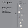 Modern Spiral Staircase Chandelier, Iron Glass Minimalist LED Pendant