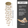 Modern Butterfly Chandelier High Ceiling Pendant Light Home Decor
