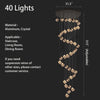 Modern Crystal Cube Chandelier, Multi Light Pendant with Titanium Black