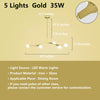 Modern Minimalist Chandelier Magic Bean Glass Ceiling Pendant Light