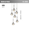 Modern Crystal Moon Pendant Light Stainless Steel Chandelier with 3D Lunar Globe