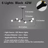 Modern Minimalist Chandelier Magic Bean Glass Ceiling Pendant Light
