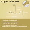 Modern Minimalist Chandelier Magic Bean Glass Ceiling Pendant Light