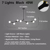 Modern Minimalist Chandelier Magic Bean Glass Ceiling Pendant Light