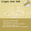 Modern Minimalist Chandelier Magic Bean Glass Ceiling Pendant Light