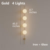 Modern Minimalist Bedside Lamp Wall Sconce Round Ball LED Fixture