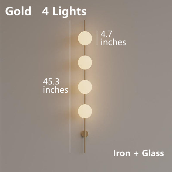 Modern Minimalist Bedside Lamp Wall Sconce Round Ball LED Fixture